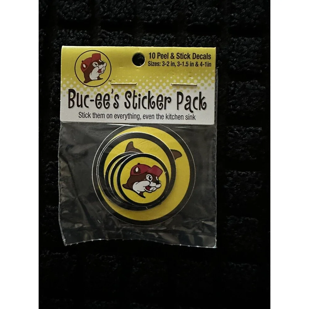 BUC-EE'S STICKER PACK 10 PEEL AND STICK DECALS (VARIOUS SIZES)